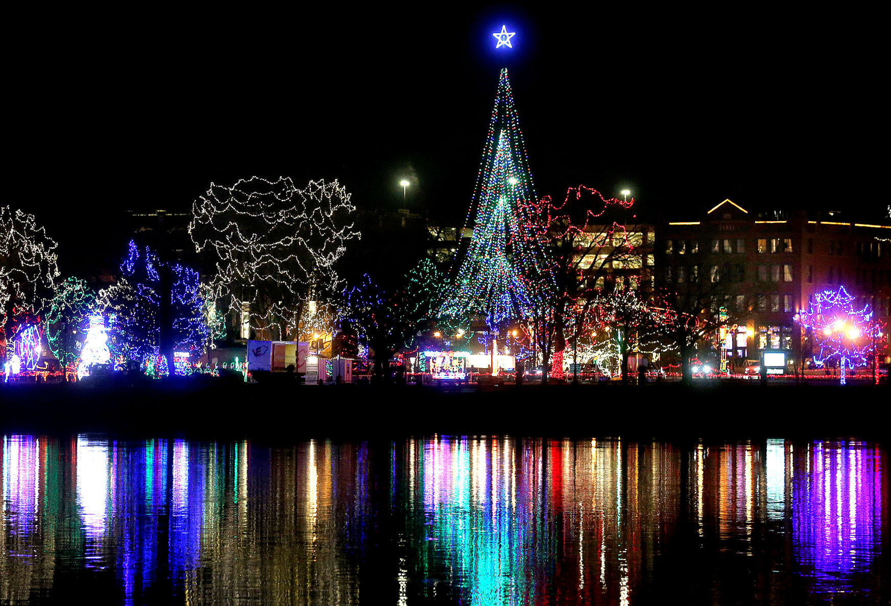 2019 Rotary Lights display in Riverside Park